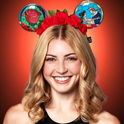 Cerchietto adulti orecchie La Bella e la Bestia Disney100