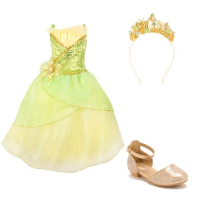 Conjunto disfraz infantil Tiana, Tiana y el Sapo