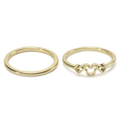Mickey Mouse Goldtone Heart Ring