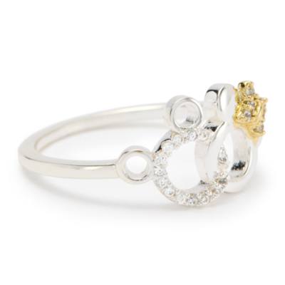 Mickey and Minnie Mouse Silvertone Ring