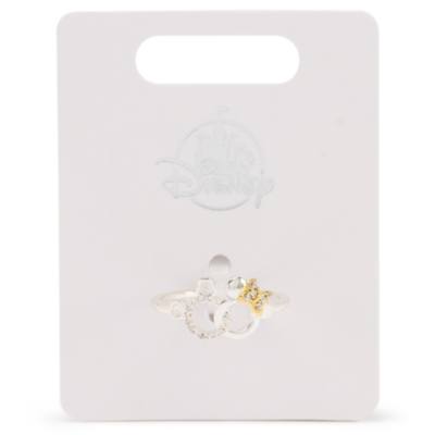 Mickey and Minnie Mouse Silvertone Ring