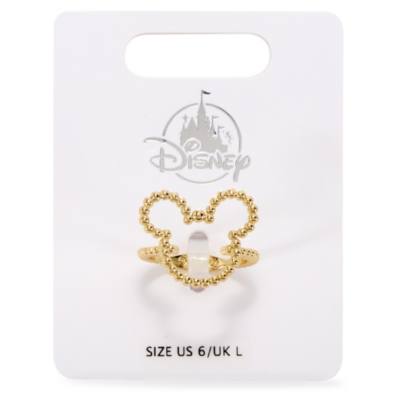 Micky Maus Symbol - Perlenverzierter Ring