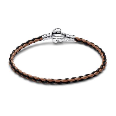 Disney x Pandora The Lion King Clasp Pandora Moments Braided Leather Bracelet