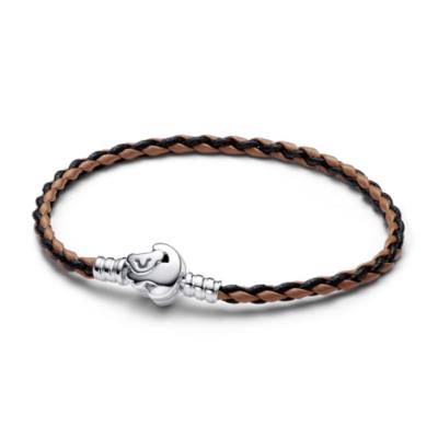 Disney x Pandora The Lion King Clasp Pandora Moments Braided Leather Bracelet