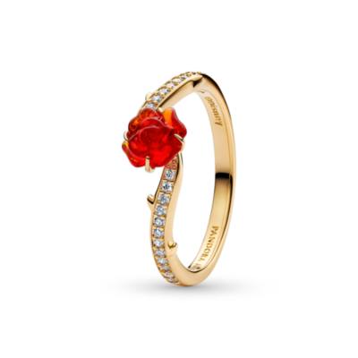 Disney X Pandora Beauty and the Beast Enchanted Rose Ring