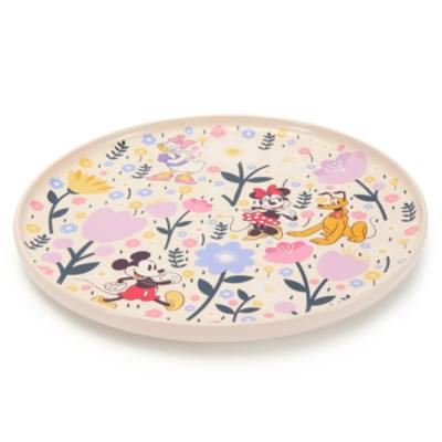 Mickey Mouse and Friends Floral Dinner Plate