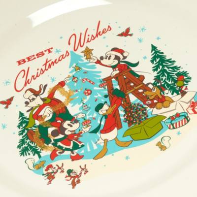 Mickey Mouse and Friends Festive Vintage Dinner Plate