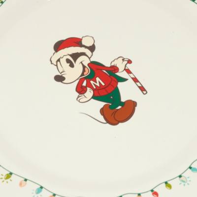 Mickey and Friends Vintage Christmas Plates, Set of 4