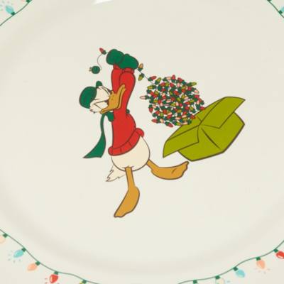 Mickey and Friends Vintage Christmas Plates, Set of 4