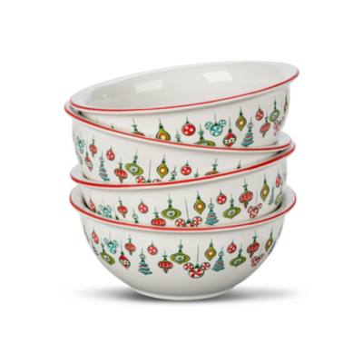 Mickey and Friends Vintage Christmas Bowls, Set of 4
