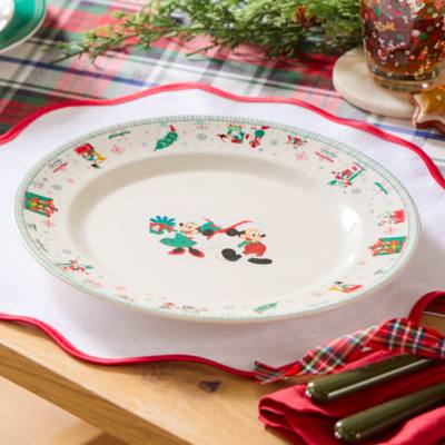 Mickey Mouse and Friends Christmas Dinner Plate