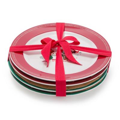 Mickey Mouse and Friends Christmas Side Plate Set