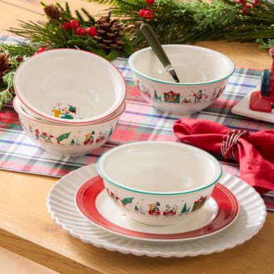 Mickey Mouse and Friends Christmas Bowl Set