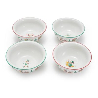 Mickey Mouse and Friends Christmas Bowl Set