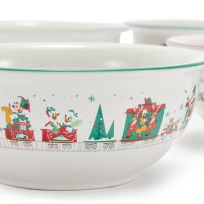 Mickey Mouse and Friends Christmas Bowl Set