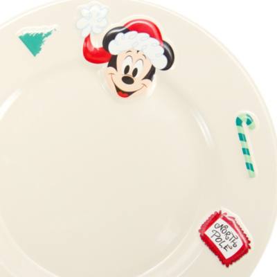 Mickey Mouse &lsquo;Cookies for Santa&rsquo; Plate