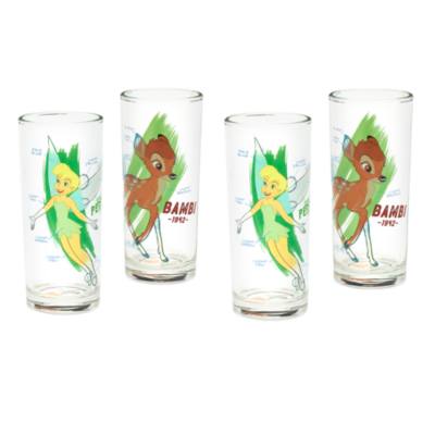 Disney Ink & Paint Drinking Glasses, Set of 4