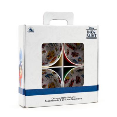 Disney Ink & Paint Bowls, Set of 4