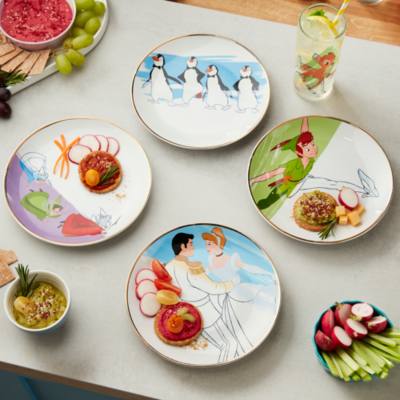Disney Ink & Paint Salad Plates, Set of 4