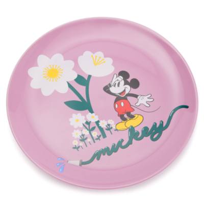 Mickey Mouse Floral Dinner Plate