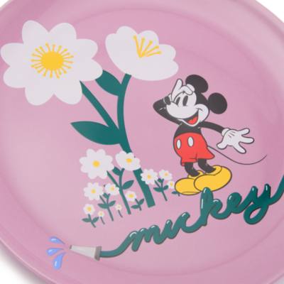 Mickey Mouse Floral Dinner Plate
