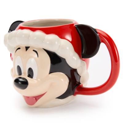 Santa Mickey Mouse Figural Mug