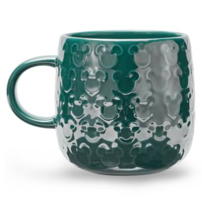 Micky Maus - Blaugr&uuml;ner Becher mit Micky Symbolen