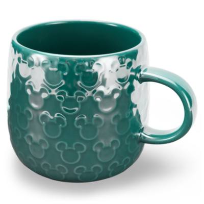 Micky Maus - Blaugr&uuml;ner Becher mit Micky Symbolen