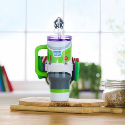 Buzz Lightyear Stainless Steel Tumbler with Straw and Zip Case, Toy Story