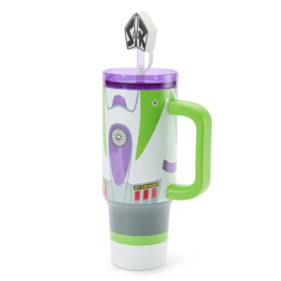 Buzz Lightyear Stainless Steel Tumbler with Straw and Zip Case, Toy Story