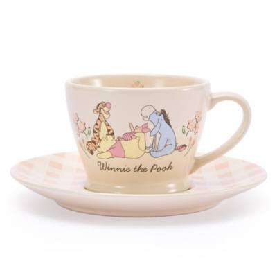 Taza t&eacute; y platillo Winnie the Pooh y sus amigos