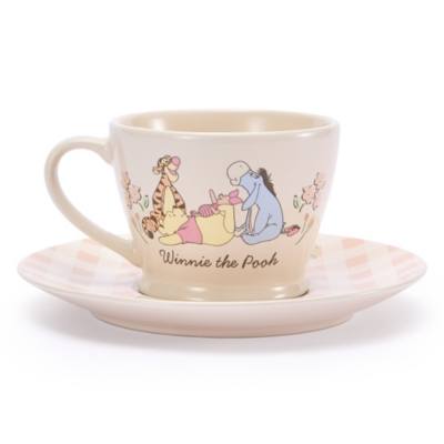 Taza t&eacute; y platillo Winnie the Pooh y sus amigos