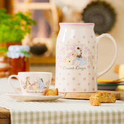 Taza t&eacute; y platillo Winnie the Pooh y sus amigos