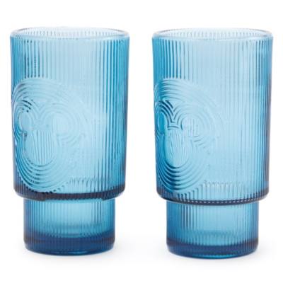 Set di 2 bicchieri blu navy silhouette di Topolino, Home Haven