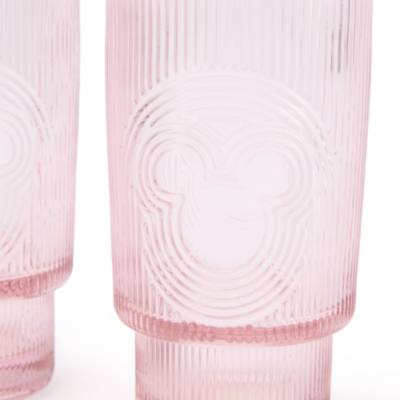 Set di 2 bicchieri rosa silhouette di Topolino, Home Haven