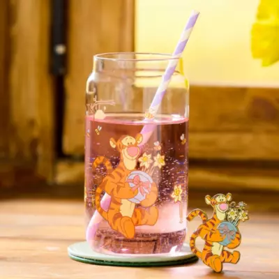 Tigger Floral Glass, Winnie the Pooh