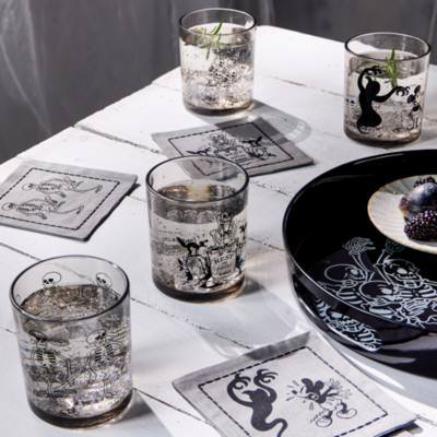 Ensemble de petits verres Mickey, The Haunted House et La Danse macabre