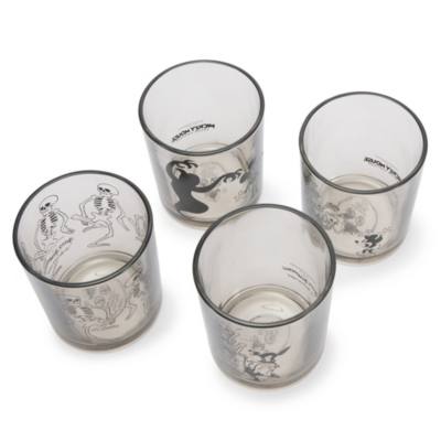 Ensemble de petits verres Mickey, The Haunted House et La Danse macabre