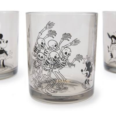 Ensemble de petits verres Mickey, The Haunted House et La Danse macabre