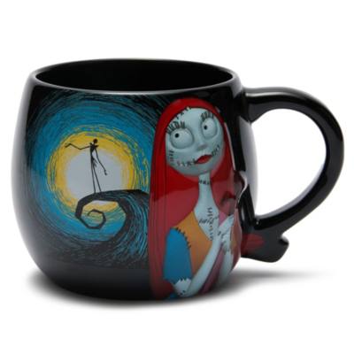 Mug Jack Skellington et Sally sculpt&eacute;, L'&Eacute;trange No&euml;l de monsieur Jack de Tim Burton