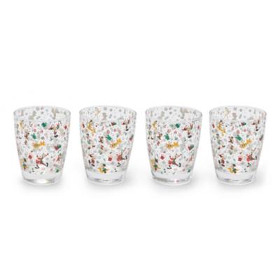 Mickey Mouse and Friends Christmas Glass Set