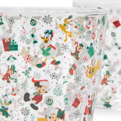 Mickey Mouse and Friends Christmas Glass Set