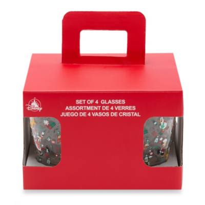 Mickey Mouse and Friends Christmas Glass Set