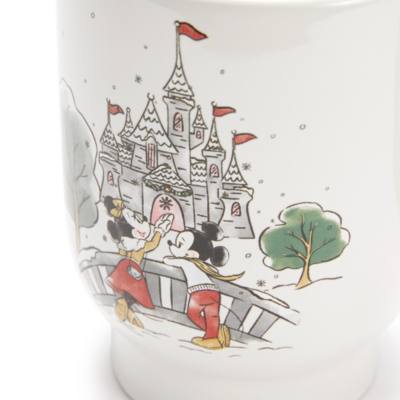 Tazza in gres Topolino e Minnie Winter Wishes