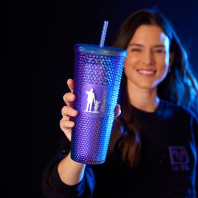 Walt Disney and Mickey Mouse 'Partners' Disney100 Geometric Starbucks Tumbler with Straw