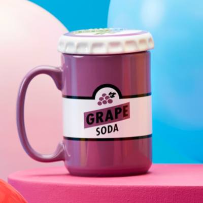 Grape Soda Mug with Lid, Up