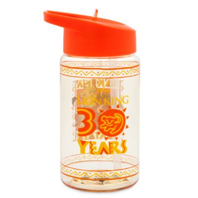 Botella agua infantil Simba con funda bandolera peluche, 30.&ordm; aniversario, El Rey Le&oacute;n