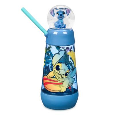 Stitch Snow Globe Tumbler with Straw For Kids