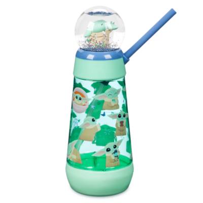 Grogu Snow Globe Tumbler with Straw For Kids, Star Wars: The Mandalorian