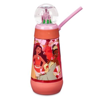 Disney Princess Snow Globe Tumbler with Straw For Kids